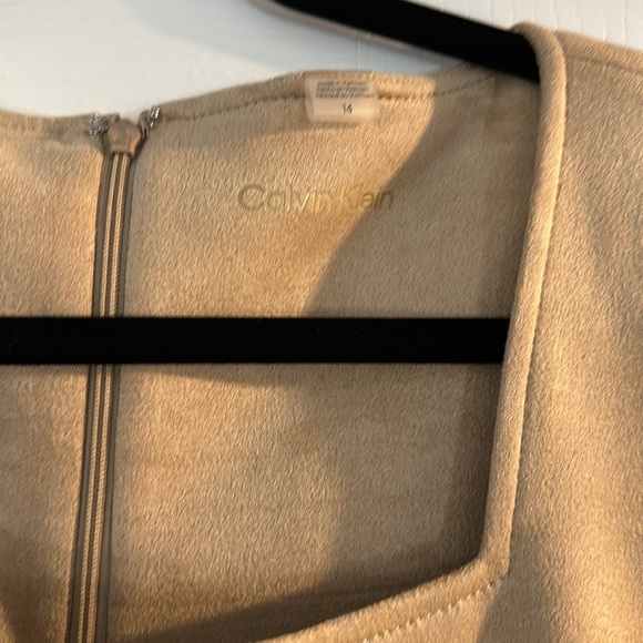 Faux suede Calvin Klein dress size 14 - Picture 3 of 7
